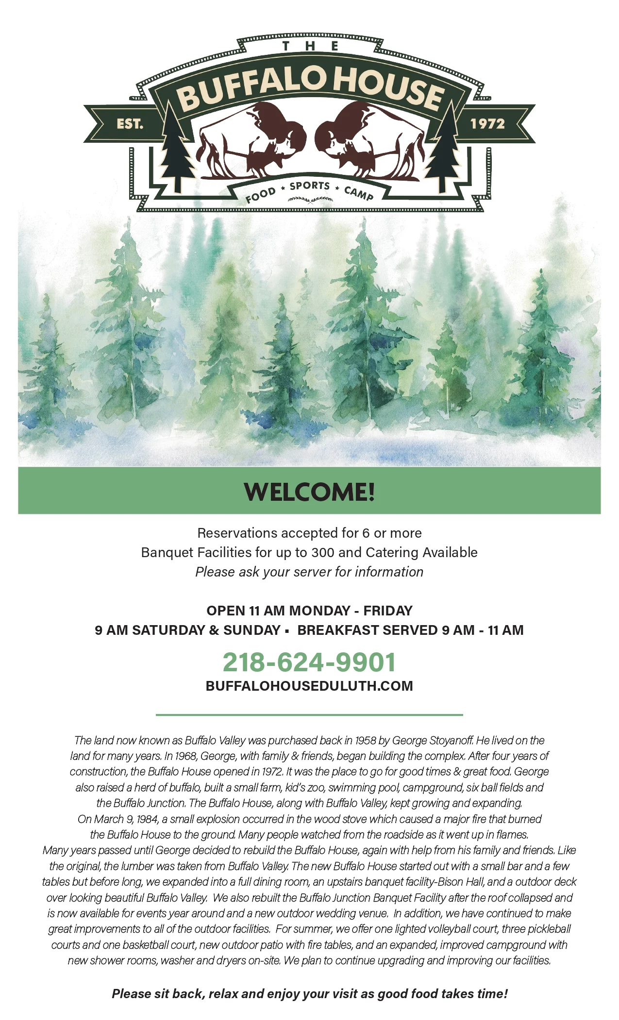 Buffalo House Menu 2023 1